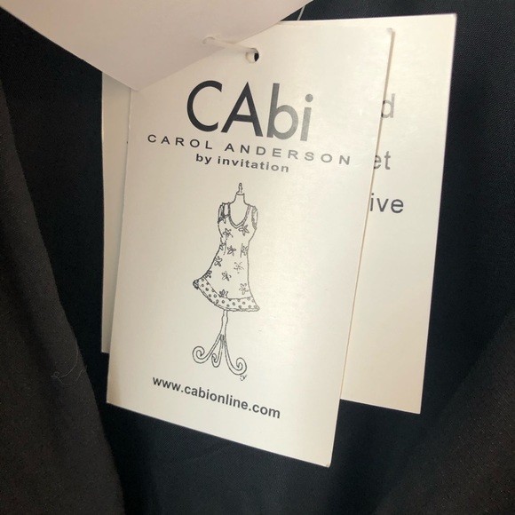 NWT CAbi crinkle ruffle blazer - Picture 6 of 8